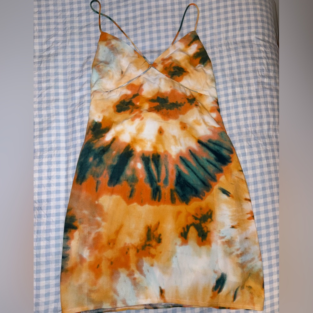Tie-Dye Halter Dress